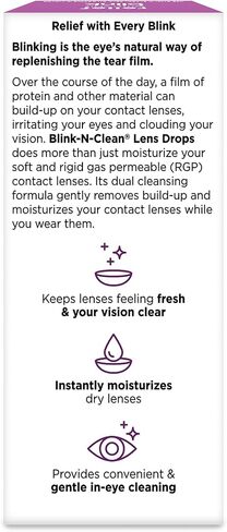 قطرات عدسة Blink-N-Clean كاملة، 0.5 أونصة سائلة in Kuwait