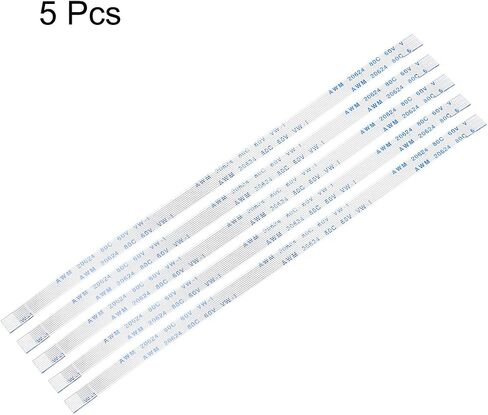 كابل مسطح مرن من uxcell، 6 دبابيس 0.5 مم درجة 150 مم FPC FFC كابل شريط مرن لتلفزيون LCD ومشغل DVD والكمبيوتر المحمول 5 قطع (نوع) in Kuwait
