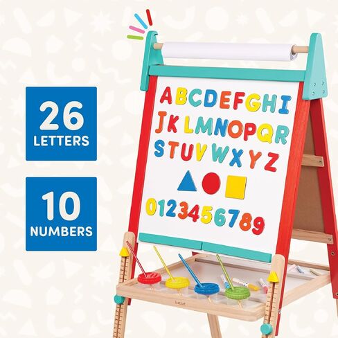 Battat –Wooden Art Easel All in 1– Art Toys for Toddlers & Kids – Creative Toys – Chalkboard & Magnetic White Board – Ages 3 + – Creation Station Art Easel in Saudi Arabia