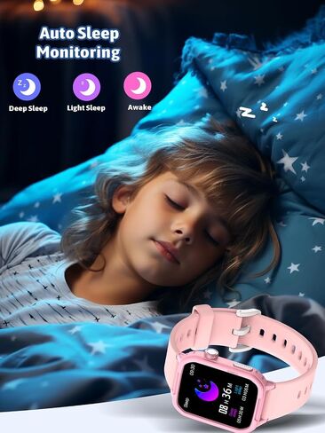 MgaoLo Kids Smart Watch Fitness Tracker with Heart Rate Sleep Monitor for Boys Girls,Activity Tracker Pedometer Step Counter for Android iPhone in Saudi Arabia
