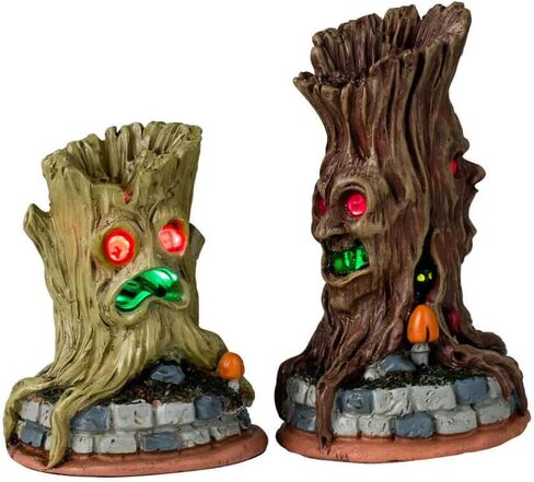 Lemax Spooky Tree Trunks, Set of 2, Battery Operated (4.5V) #44307 in Saudi Arabia
