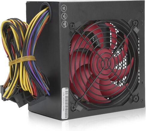 ASHATA Computer Power Supply Modular 250W, ATX Power Supply with 4.7 inch Mute Cooling Fan, 20+4 Pin 12V CPU Desktop PC Active PFC Power Supply (US Plug) in Saudi Arabia
