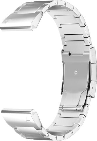 LDFAS Fenix 7/6 Pro/5 Plus Band, 22mm Titanium Metal Quick Release Easy Fit Watch Strap with Double Button Clasp Compatible for Garmin Fenix 7 5 6 Pro/Forerunner 935/945/Epix Gen 2 Smartwatch, Black in Kuwait