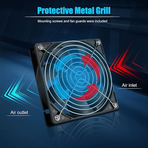 مروحة كمبيوتر هادئة 120 ملم × 25 ملم 12 فولت، مروحة هيكل 120 ملم، مروحة تبريد عالية الاداء in Kuwait