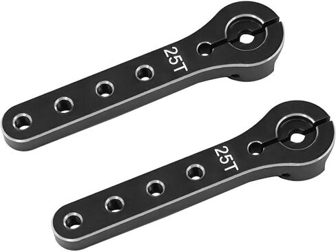 2pcs Servo Horn 56mm Metal 25T Metal Servo Arm Extension Servo Horn for 30-100CC Balsa Airplanes 1/10 RC Crawler Car Boat Futaba HSP Wltoys Axial SCX10 Parts in Saudi Arabia