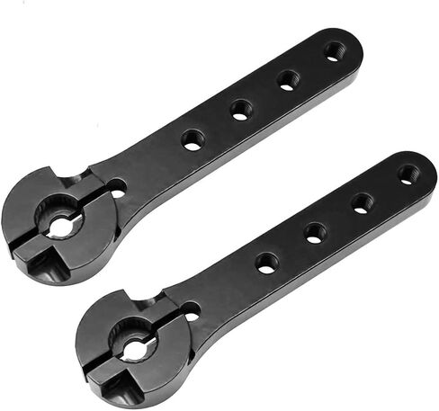 2pcs Servo Horn 56mm Metal 25T Metal Servo Arm Extension Servo Horn for 30-100CC Balsa Airplanes 1/10 RC Crawler Car Boat Futaba HSP Wltoys Axial SCX10 Parts in Saudi Arabia