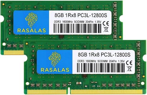 RASALAS 8GB Kit (2 x 4GB) PC3-8500 DDR3 1066 Mhz 1067 MHz 8500s SODIMM RAM Laptop Memory Upgrade for Notebook 204PIN 1.5V Memory in Kuwait