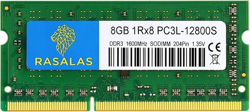 RASALAS 8GB Kit (2 x 4GB) PC3-8500 DDR3 1066 Mhz 1067 MHz 8500s SODIMM RAM Laptop Memory Upgrade for Notebook 204PIN 1.5V Memory in Kuwait