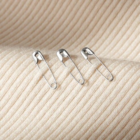 19mm Safety Pins, Small Fastening Pins, Rust Resistant Nickel Plated Steel Set for Crafting, Sewing, Jewelry Making Fabric DIY, Rimming Fastening Clip Button for Garment Hang Tag (Silver 1000Pcs) in Kuwait