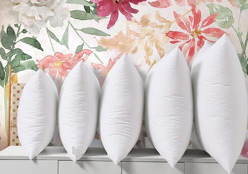 JIEITIVE Throw Pillow Inserts Hypoallergenic Premium Pillow Stuffer Square Form for Decorative Pillow Covers Cushion Bed Couch Sofa Set of 1-18 x 18 Inches in Kuwait