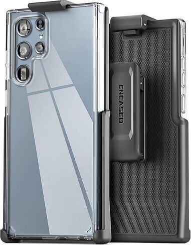 Encased Magnetic Belt Case Set Designed for Samsung Galaxy S23 Ultra with Holster Clip - Compatible with MagSafe (Clear) (S23 Ultra 6.8-inch 2023) in Kuwait