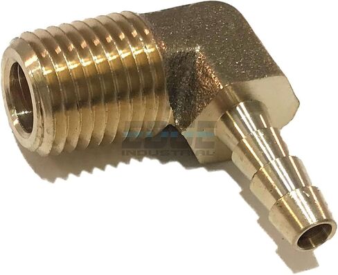 3/16 "معرف خرطوم إلى 1/4" ذكر NPT MNPT 90 درجة النحاس الكوع تركيب الوقود/الهواء/الماء/النفط/الغاز/WOG in Kuwait