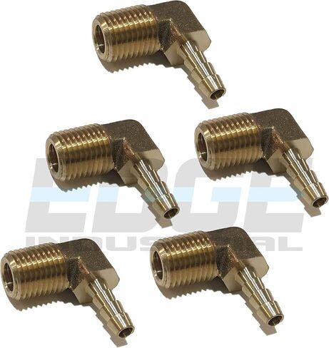 3/16 "معرف خرطوم إلى 1/4" ذكر NPT MNPT 90 درجة النحاس الكوع تركيب الوقود/الهواء/الماء/النفط/الغاز/WOG in Kuwait