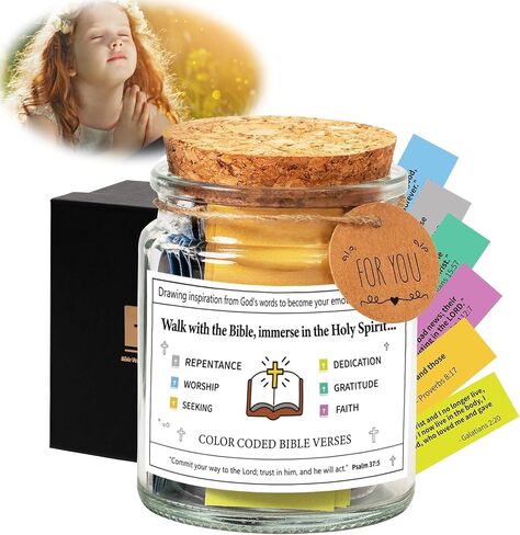The Hope Jar Bible Verses,Bible Verses In a Jar,Read Me When Bible Verses Jar,Glass Prayer Jar with 90 Coloring Scriptures,Prayer Jar Bible Jar Bible Verses for Emotions and Feelings (A) in Saudi Arabia