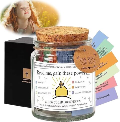The Hope Jar Bible Verses,Bible Verses In a Jar,Read Me When Bible Verses Jar,Glass Prayer Jar with 90 Coloring Scriptures,Prayer Jar Bible Jar Bible Verses for Emotions and Feelings (A) in Saudi Arabia