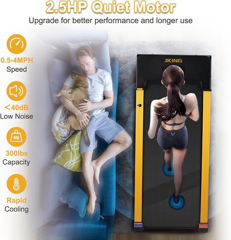 جهاز سير للمشي مع انحدار تلقائي بنسبة 9% 5° 9 مستويات، جهاز مشي تحت المكتب، جهاز مشي للركض أوتوماتيكي مع جهاز تحكم عن بعد وشاشة LED، جهاز مشي محمول بقوة 2.5 حصان in Kuwait