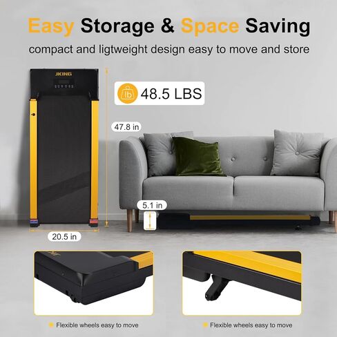 جهاز سير للمشي مع انحدار تلقائي بنسبة 9% 5° 9 مستويات، جهاز مشي تحت المكتب، جهاز مشي للركض أوتوماتيكي مع جهاز تحكم عن بعد وشاشة LED، جهاز مشي محمول بقوة 2.5 حصان in Kuwait