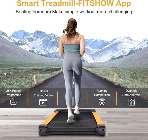 جهاز سير للمشي مع انحدار تلقائي بنسبة 9% 5° 9 مستويات، جهاز مشي تحت المكتب، جهاز مشي للركض أوتوماتيكي مع جهاز تحكم عن بعد وشاشة LED، جهاز مشي محمول بقوة 2.5 حصان in Kuwait