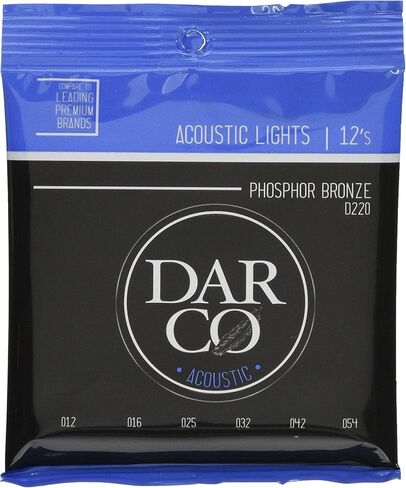 مارتن جيتار داركو اكوستيك D220، 92/8 فوسفور برونزي، أوتار جيتار خفيفة الوزن in Kuwait