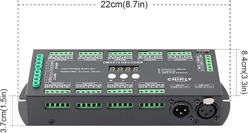 30 Channel DMX decoder 512 RGB LED Strip Controller DMX dimmer DC9V-24V 2A/CH in Saudi Arabia