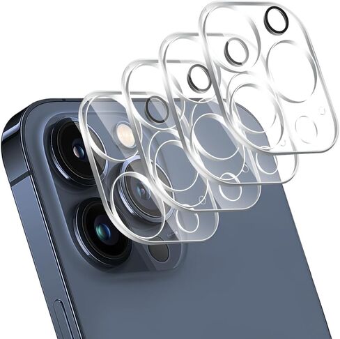 ZXZone [4 عبوات] واقي عدسة الكاميرا مصمم لهاتف iPhone 13 6.1 بوصة وiPhone 13 mini 5.4 بوصة، غطاء كاميرا الملحقات، زجاج مقسى 9H، فائق الدقة، مضاد للخدش، سهل التركيب in Kuwait