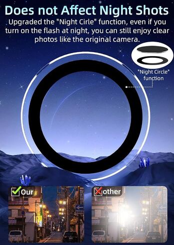 ZXZone [4 عبوات] واقي عدسة الكاميرا مصمم لهاتف iPhone 13 6.1 بوصة وiPhone 13 mini 5.4 بوصة، غطاء كاميرا الملحقات، زجاج مقسى 9H، فائق الدقة، مضاد للخدش، سهل التركيب in Kuwait