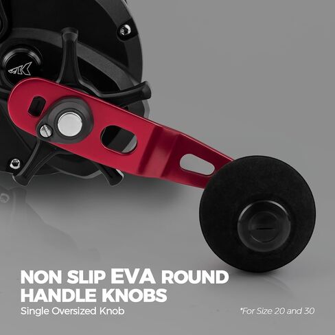 KastKing ReKon Round Baitcasting Fishing Reel, Conventional Baitcasting Reel, Line Counter/Level Wind Trolling Reel, Powerful Carbon Disc Drag, Durable Stainless Steel, Large Line Capacity in Kuwait