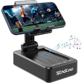 TechGlow Gifts for Men and Women - Portable Phone Stand Speakers Bluetooth Wireless,Cool Kitchen Gadgets for Men,Birthday,Christmas Stocking Stuffers for Women Men Mom Her Him,Phone Holder for Desk