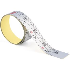 WIN TAPE Workbench Ruler Adhesive Backed Tape Measure - Left to Right - 40 Inches 101 Centimeters (Inches/CM Right to Left)