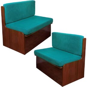 NILUOH RV Dinette Cushion Covers,Stretch Camper Cushion Slipcovers Replacement Sofa Cushions Washable Loveseat Slipcovers for Travel Trailer Couch (2 Bench Cover & 2 Backrest Cover, Color26)