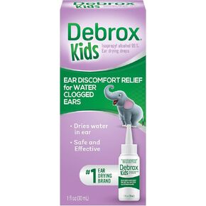 Debrox Kids Ear Discomfort Relief, Ear Drying Drops for Kids and Toddlers, 1 Fl Oz