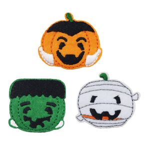 Halloween Pumpkin Embroidered Iron On Patches Cute Funny