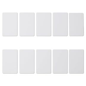 10 PCS Writable T5577/CET5577 125KHz RFID Rewritable White Contactless Card Blank Tag ID Card General Proximity Card