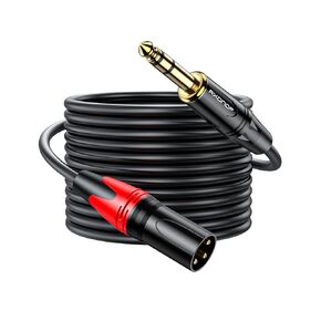 XLR to 1/4 - XLR Male to 1/4 Cable 4FT, XLR to Quarter Inch TRS to XLR Balanced Signal Interconnect Patch Cable for Microphone,Mixer,Guitar,AMP,Speakers