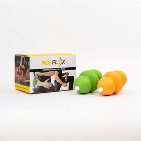 Recovery Roller 2 Pack, Upgrade for Rolflex, Different Densities for a Cusomized Feel. Trigger Point Release, Mimic a thumb.