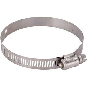 Rocky Mountain Goods Heavy Duty Stainless Steel Hose Clamp - Clamp Range is 2 9/16" x 3 1/2" - (No. 48) - 1/2" Band Width - Worm Drive Hose Clamp - Stainless Steel Screw (1)