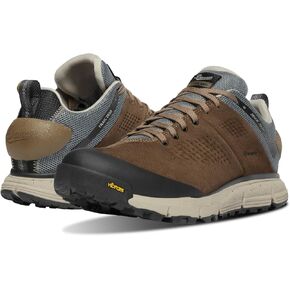 Danner Trail 2650 3" Waterproof Hiking Shoes for Men - Durable Leather & Textile Upper with Breathable Gore-Tex Lining and Vibram Traction Outsole, Kangaroo Brown/Stormy Weather - 12 EE