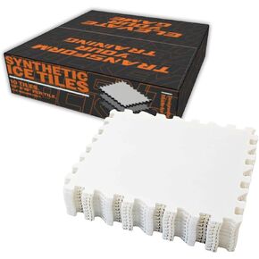 Hockey Training Equipment Skateable Synthetic Ice Tiles Premium - Easy-to-Install - Expandable Artificial Rink