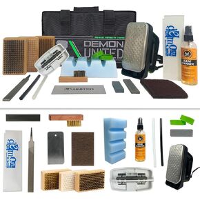 Demon Hyper Speed Ski & Snowboard Tune Kit with Iron, 1lb Wax Block & Base Cleaner