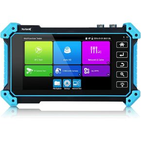 Rsrteng IP Camera Tester with Cable Tracer, IPC-5200C Plus 8MP AHD CVI TVI SDI CVBS IP Camera Test 4K HD Display Video Monitor 5inch IPS Touch Screen IPC Tester Support POE PTZ RS485 HDMI & VGA