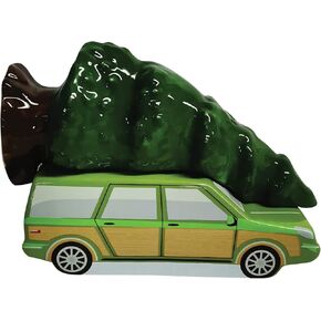 Department 56 National Lampoon's Christmas Vacation Griswold Family Car and Tree Salt and Pepper Spice Shaker Set, 3.54 Inch, Multicolor