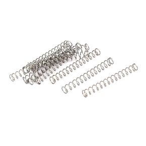uxcell Compression Spring,304 Stainless Steel,3mm OD,0.3mm Wire Size,25mm Free Length,Silver Tone,10Pcs