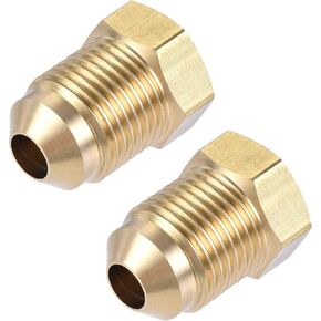 تركيب أنابيب نحاسية من uxcell، 3/8 SAE Flare Male 1/4 SAE أنثى، موصل محول الأنابيب، لتبريد مكيف الهواء، قطعتان in Kuwait