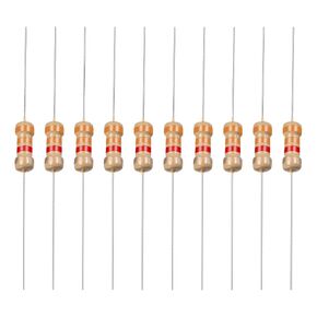 YOKIVE 100 PCS Carbon Film Resistors, 1/4W 3.3K Ohm 5% Tolerances Resistor, Good for DIY Electronic Projects (4 Color Band, 1.77x0.09-Inch)