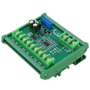 Temperature Sensor Module 4ch PT100 RTD RS485 Temperature Sensor Board RTU Resistance Collector PTA8C04 with Rail Housing (B500 DC24V)