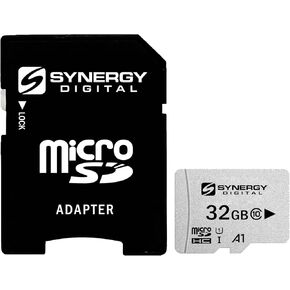 Synergy Digital Camera Memory Cards, Compatible with Mevo Live Event Camera Camcorder Memory Card 2 x 32GB microSDHC Memory Card with SD Adapter (2 Pack)