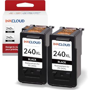 خرطوشة حبر بديلة لطابعة كانون PG-240XL CL-241XL 240 XL 241 XL لكانون بيكسما MG3620 MG3600 MG3220 MG3222 MG2120 TS5120 MX472 MX452 MX512 MX532 من انك كولد (حبر طابعة 1 أسود، 1 أسود، 1 ثلاثي الالوان)