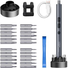 Precision Electric Screwdriver, Electric Screwdriver, Screwdriver Set, Repair Tools with USB Charge, Fix Phone Laptop Toys Watch Camera (29 in 1 882037)