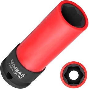 17mm Convex Flower Head Lug Nut Socket for Mercedes Vehicles,High-Strength Protective Wheel Lug Socket