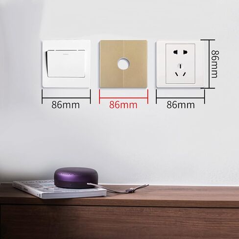 غطاء فتحة سلك الحائط باللون الفضي المحجوز لوحة ثقب الحفر ديكور خزانة مكتب مكتب فتحة غطاء أنبوب الغبار سدادة الأجهزة البيضاء ذاتية اللصق ملصقات ثقب المسمار مجموعة 110 قطعة in Kuwait